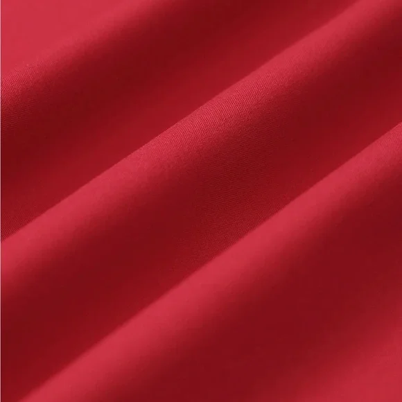 Rihoas Red Ruched Halter Midi Dress - Picture 7 of 8